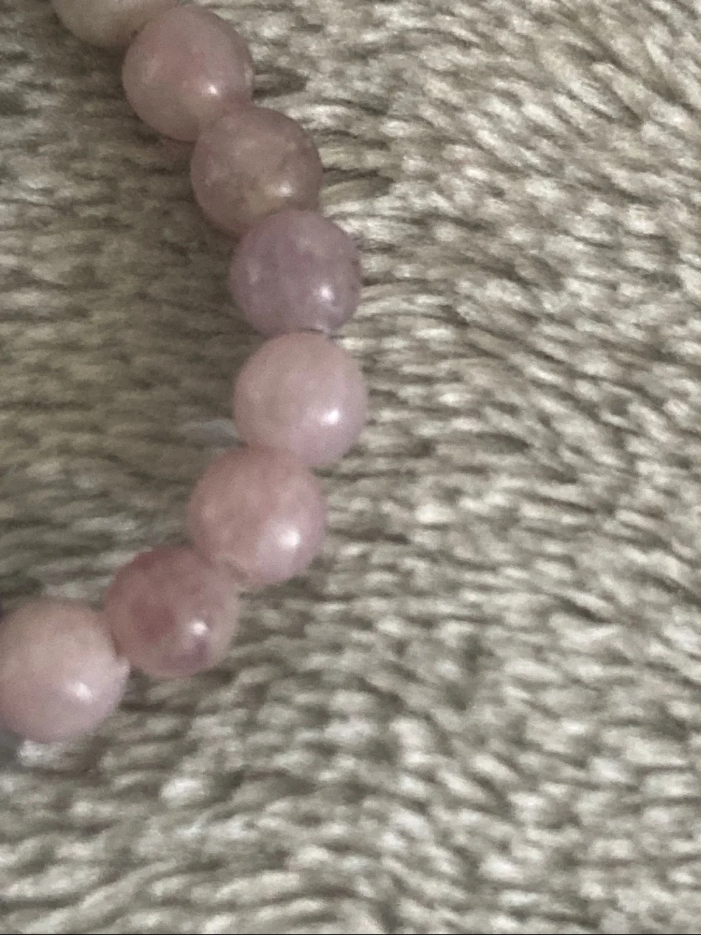 Purple beaded ring